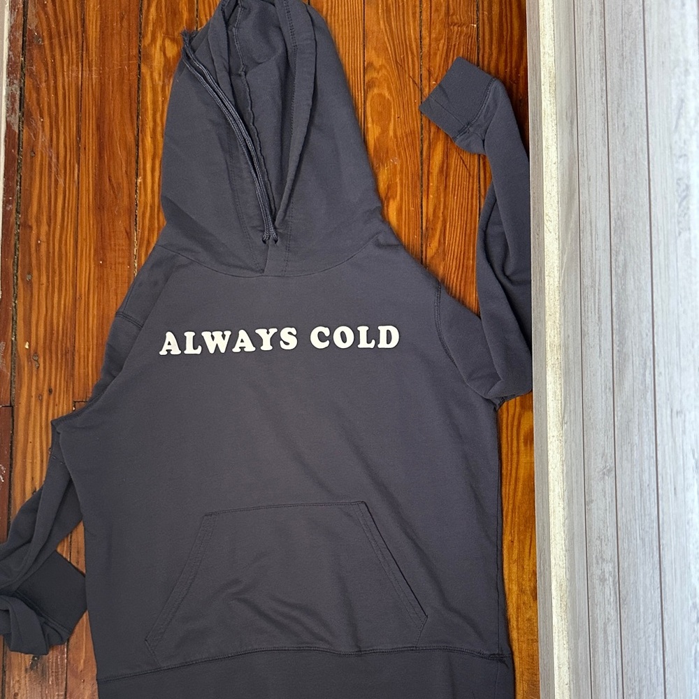 Always Cold Dark blue Hoodie